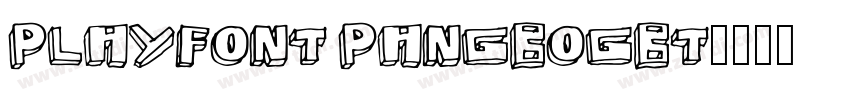 PlayFont PangboGBT字体转换